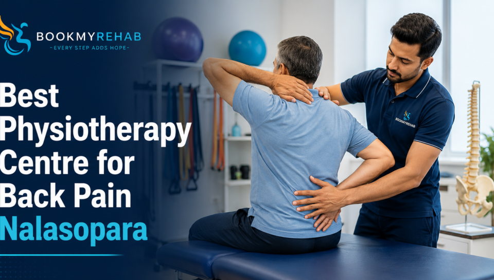 Expert physiotherapist treating a patient with lower back pain at the best physiotherapy centre in Nalasopara.